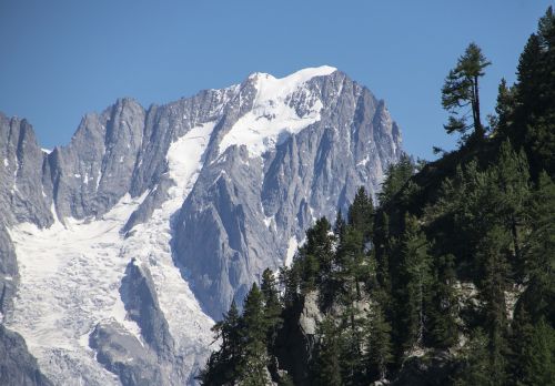 peak monte bianco mount