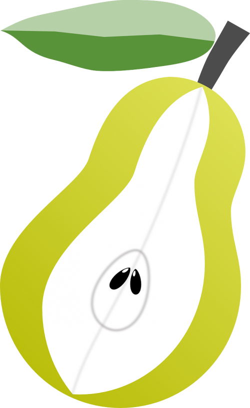 pear fruit cut