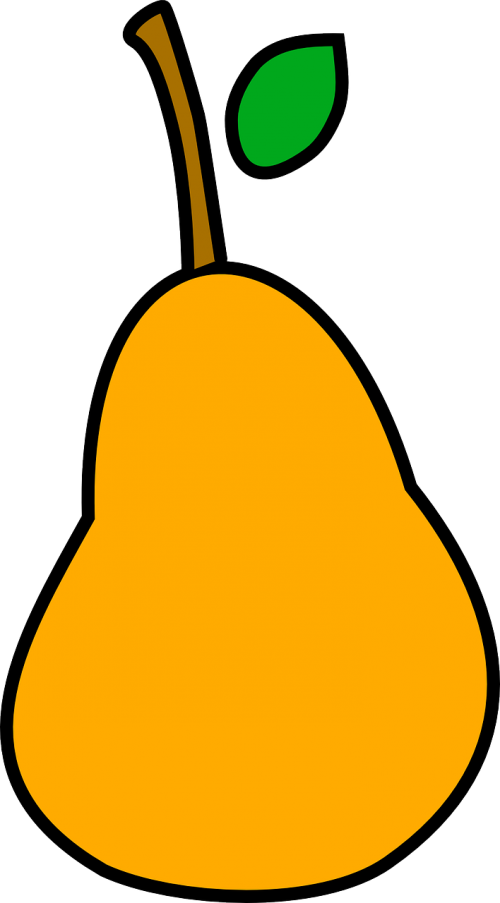 pear orange food