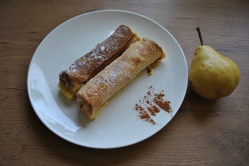 pear  pancakes  food