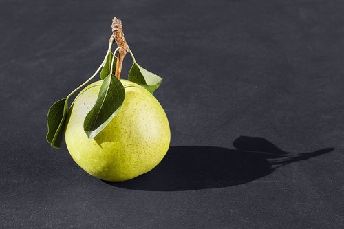 pear  black background  vitamins