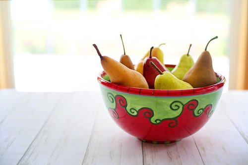 pears  bowl  fruit