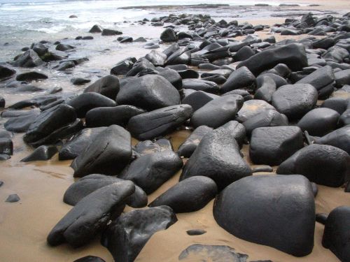 pebble rocky beach
