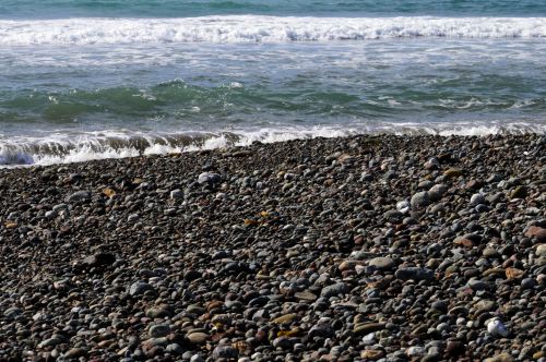 Pebbled Beach Background