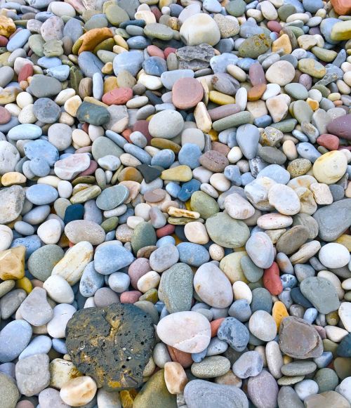 pebbles seashore rocks