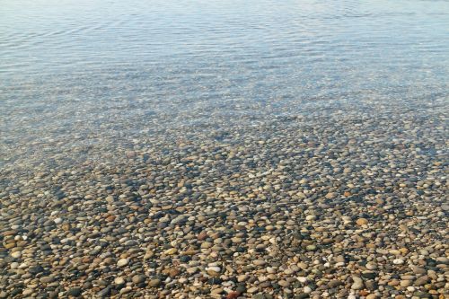 pebbles water beach