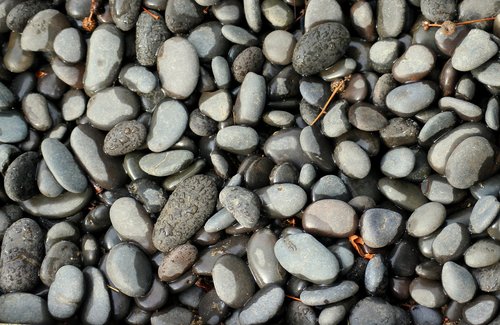 pebbles  dark  wet