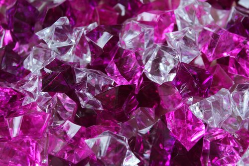 pebbles  crystals  acrylic