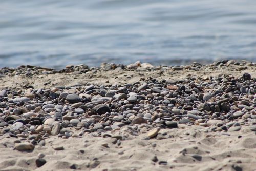 pebbles stones sea