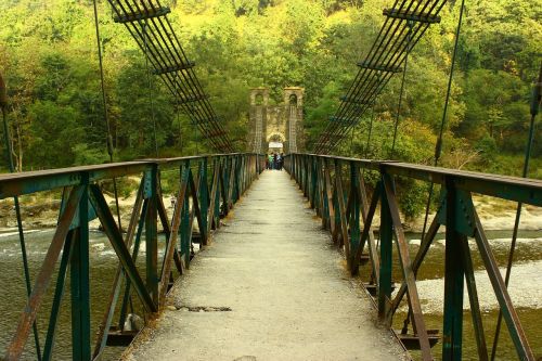 pedestrian bridge footbridge suspension bridge