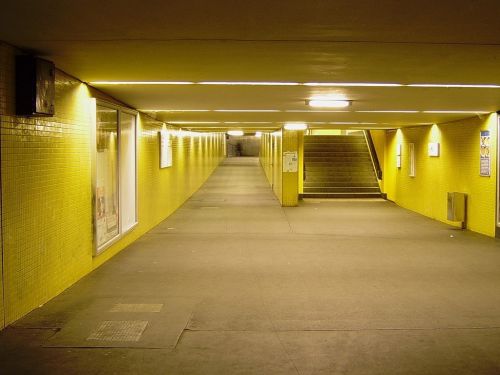 pedestrian tunnel berlin station