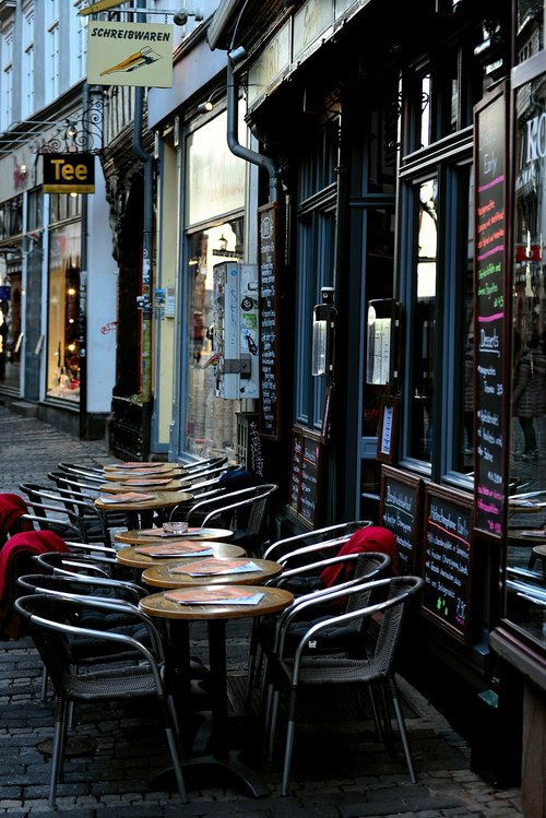 pedestrian zone  downtown  historic center