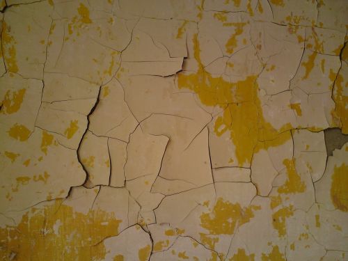 peeling paint wall old