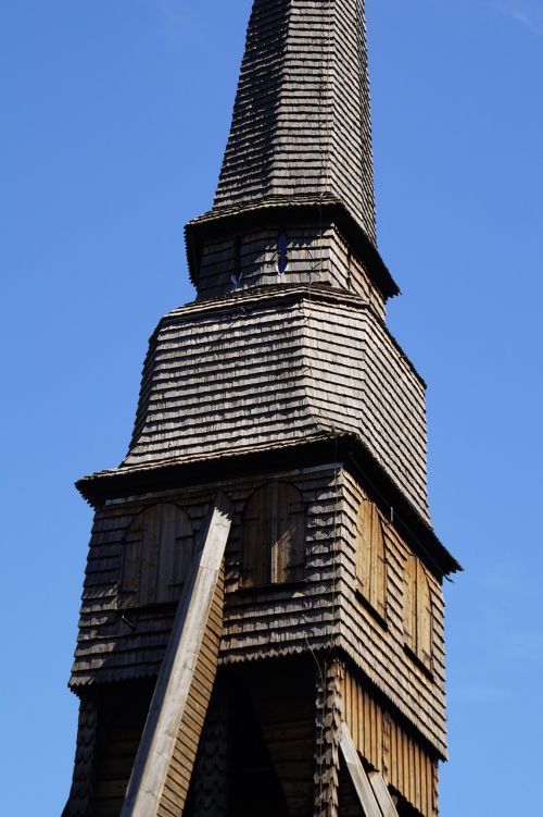 pelarne steeple wooden church