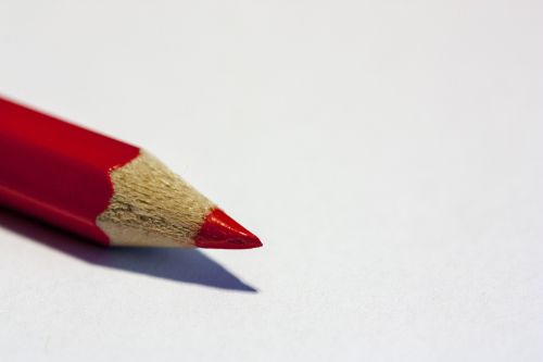 pen colored pencil red
