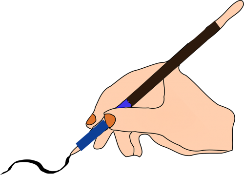 pen ink hand