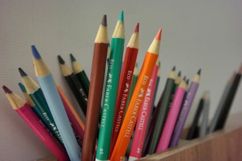 pencil coloring colorful