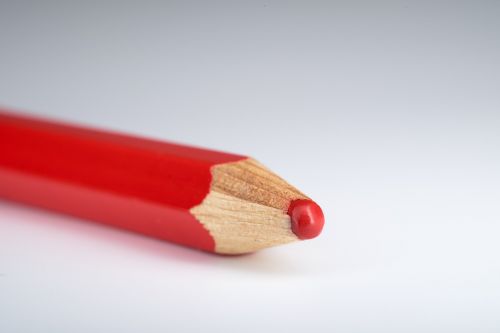 pencil macro red