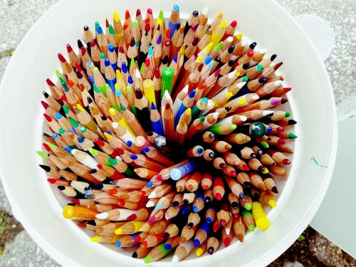 pencil colorful drawing
