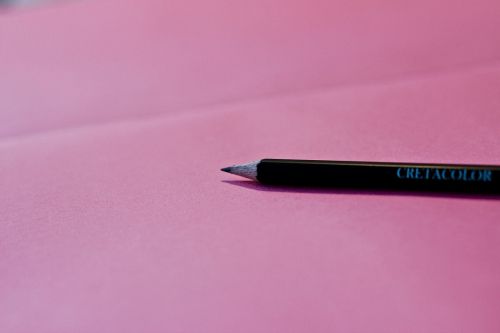 pencil writing pink
