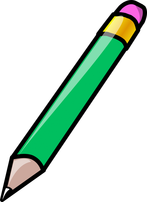 pencil eraser green