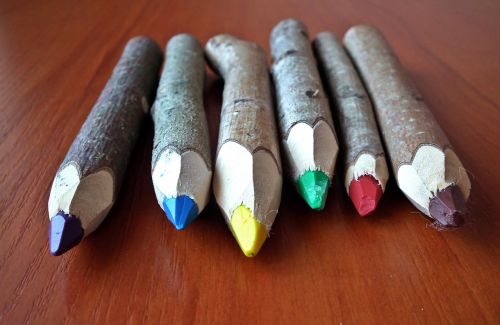 pencil wooden crayons