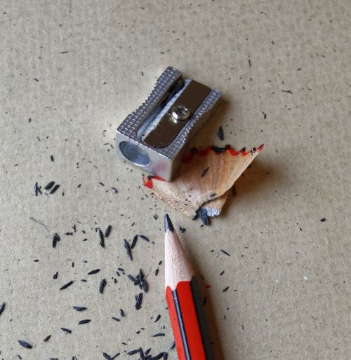 Pencil And Sharpener