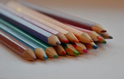 pencils colored pencils tree