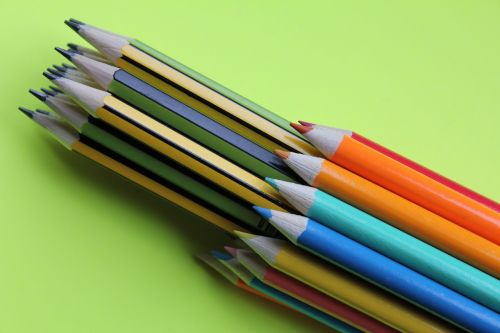 pencils coloured draw