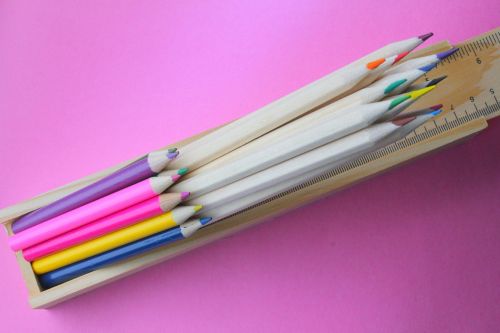 pencils coloured draw