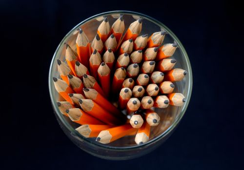 pencils glass education