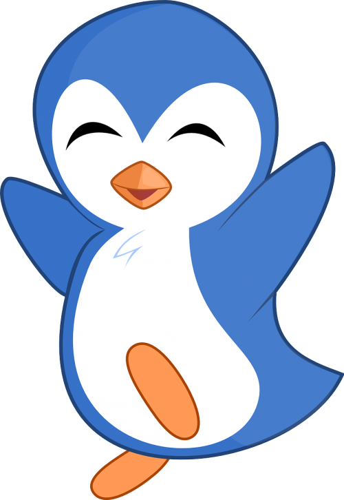 penguin blue little