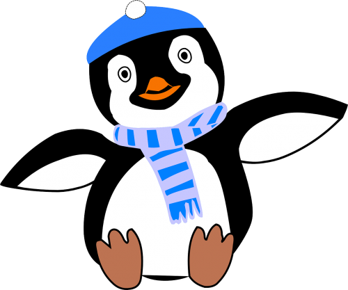 penguin cold winter