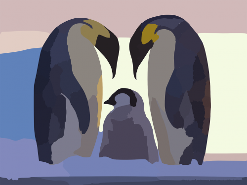 penguins family parents