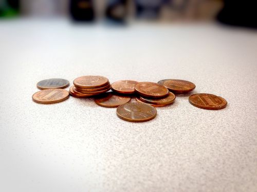 pennies coins currency