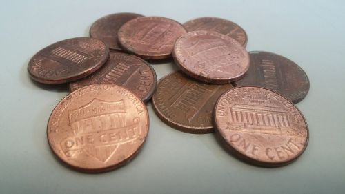 pennies penny coins