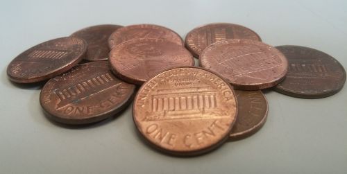 pennies penny coins