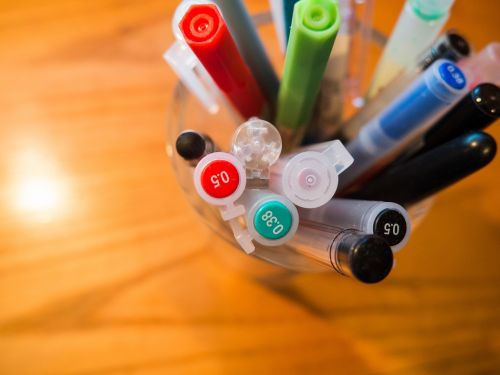 pens pencils stationary