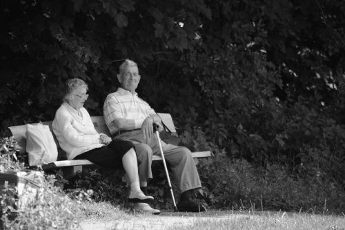 pension break park bench
