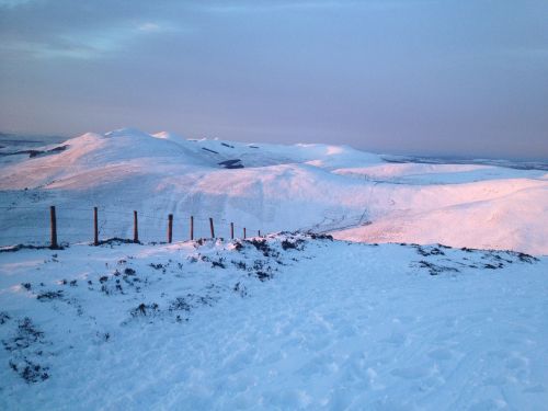 pentland hills edinburgh winter