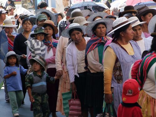 people bolivia waiting