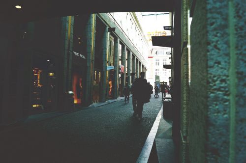 people shopping streets