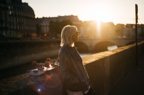 people girl standing