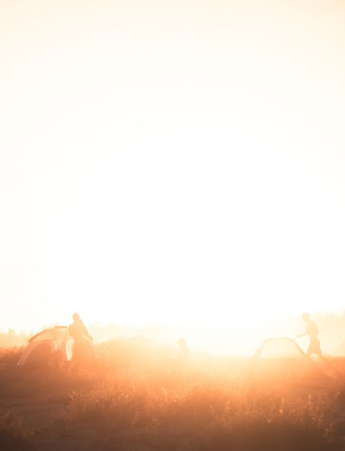 people camping outdoor