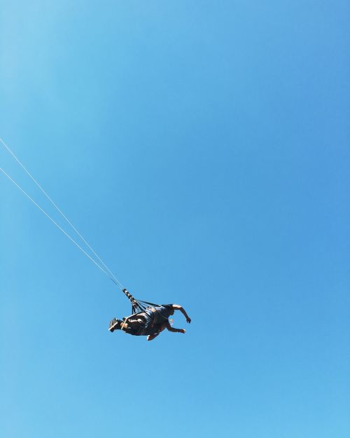 people man parachute