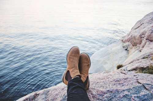 people boots water