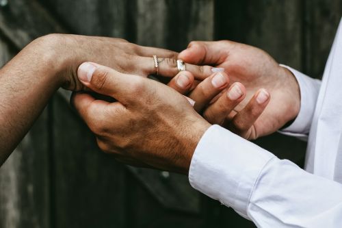 people couple wedding