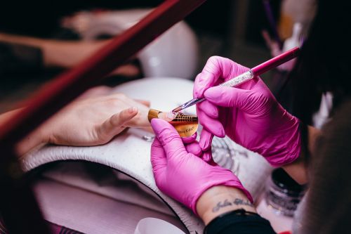 people hands manicure