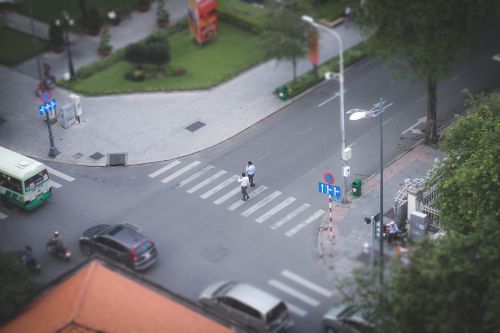people walking street