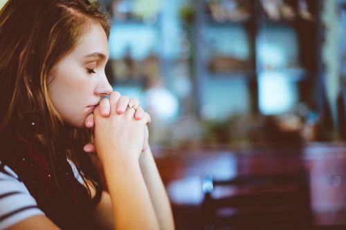 people girl praying